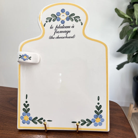 Sigma La Leçon Cheeseboard Tastesetters Vintage 1983 French Country Cottagecore