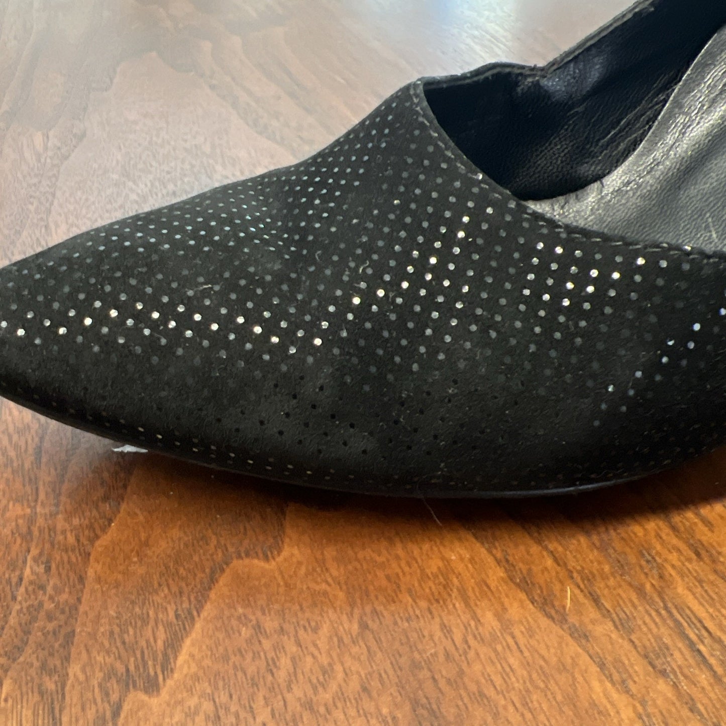 Paul Green Heels Pointed Toe Pump Black Suede Women’s Size Sz 6.5