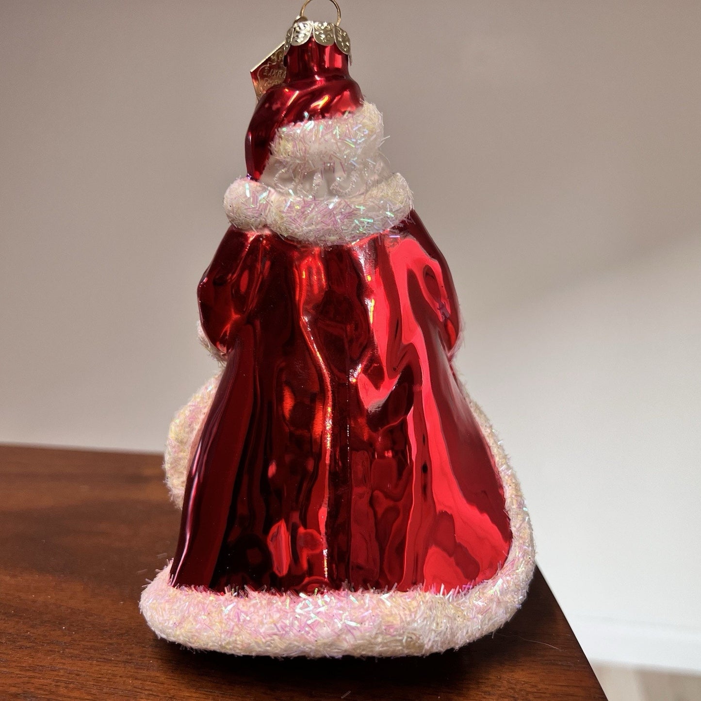 Radko SPARKLE BRIGHT Santa Christmas Ornament Blown Glass Retro Vintage Inspired