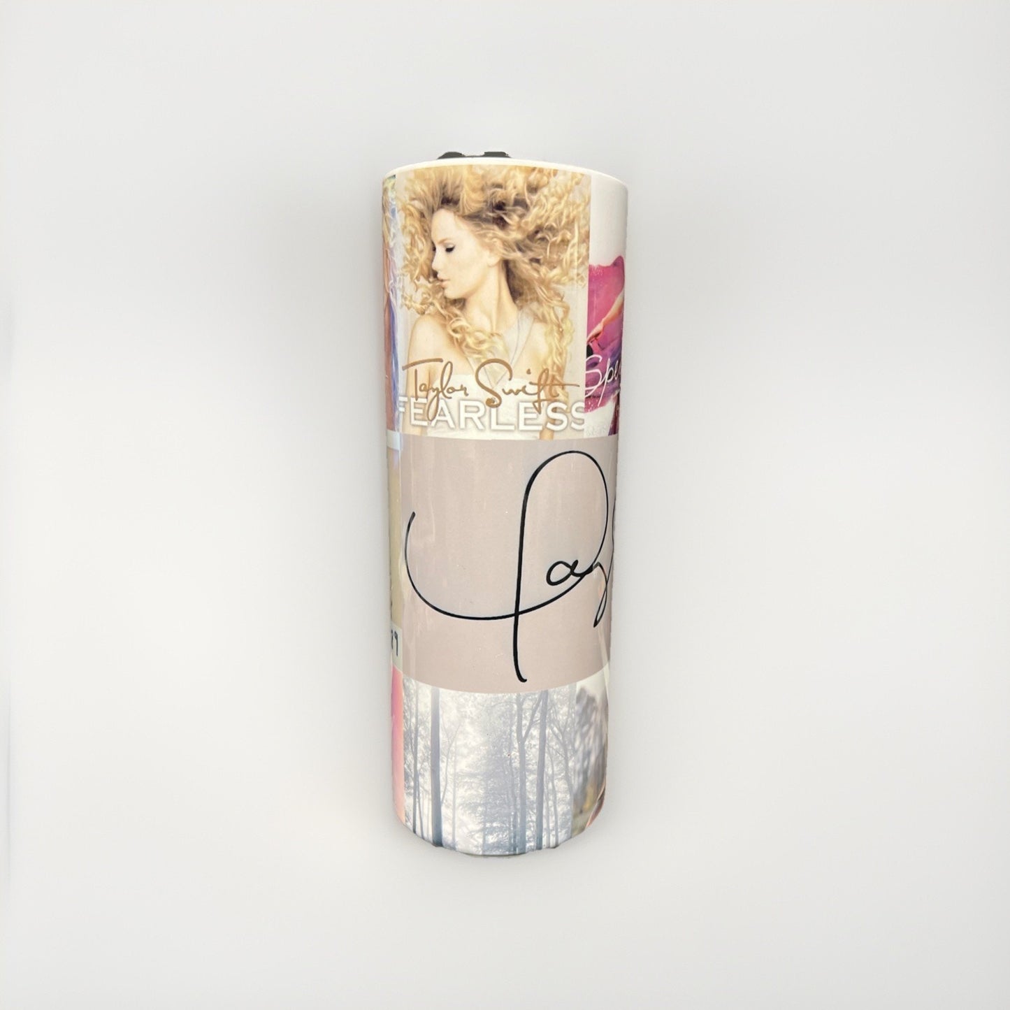 Taylor Swift Album Collage Stainless Steel Double Wall 20oz Skinny Tumbler
