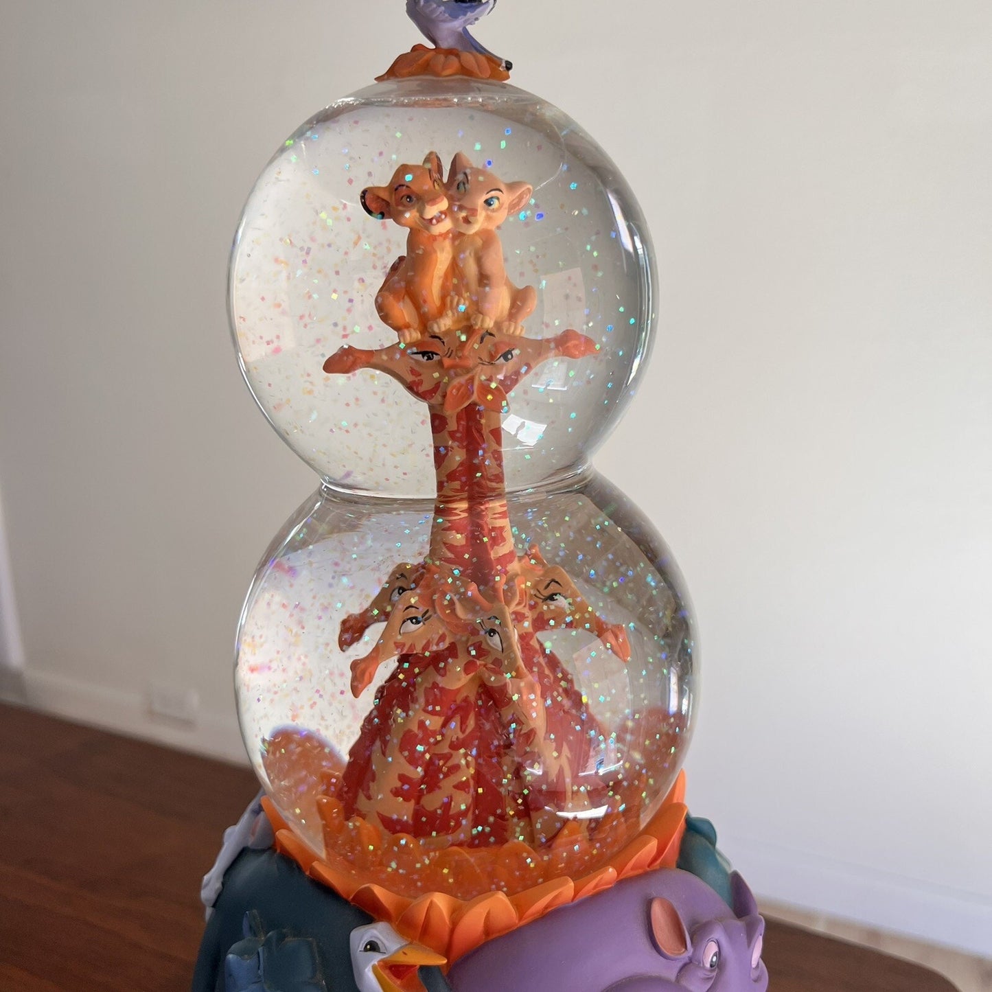 RARE 1994 Lion King "I Can’t Wait To Be King" Disney Musical Water Snow Globe
