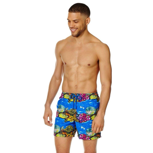 Vilebrequin x Hunt Slonem (L) Swim Trunks Shorts Turtle Limited Edition 5”