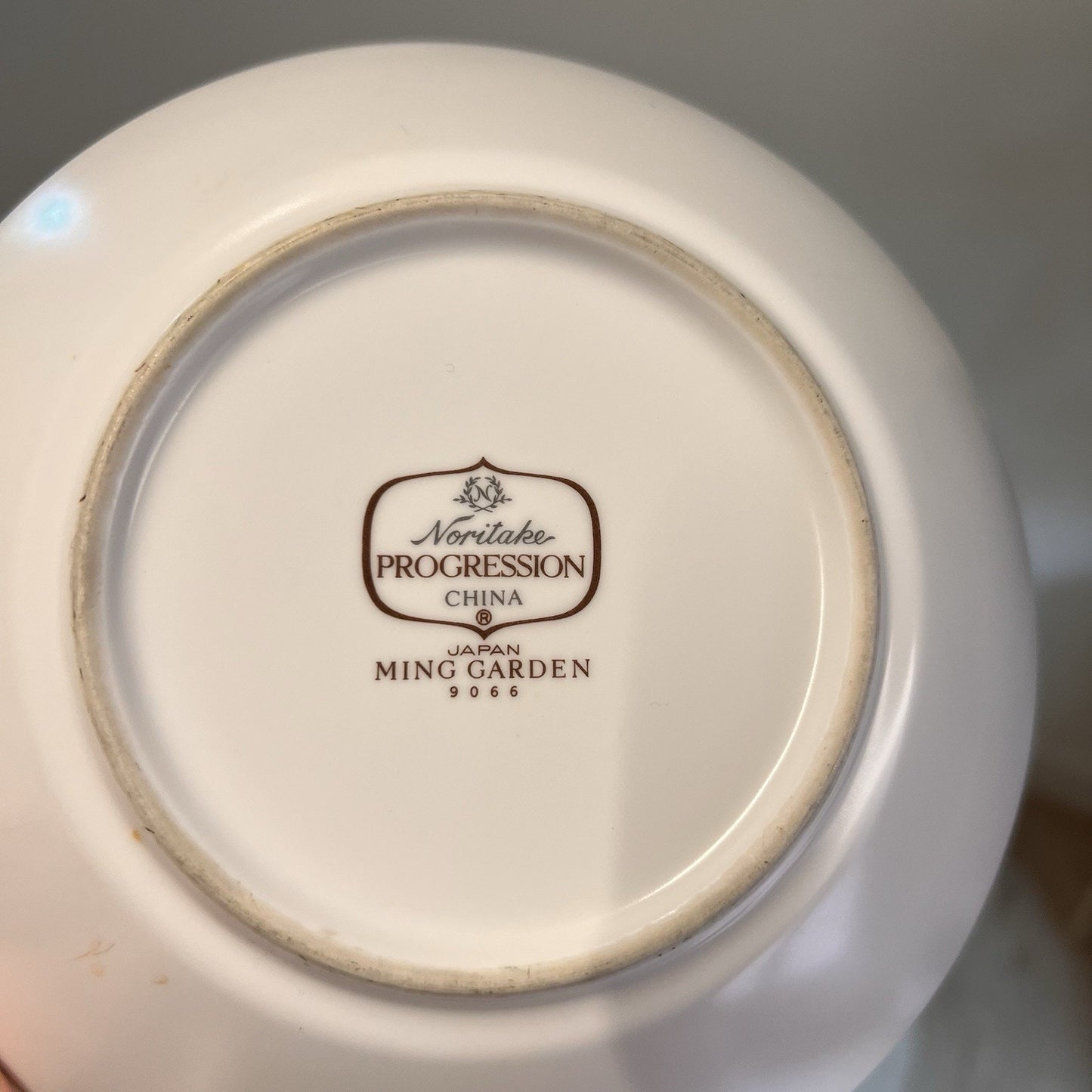 6 x Noritake MING GARDEN Coupe Soup Bowls 7.5” 1970s Chinoiserie Japanese 9066