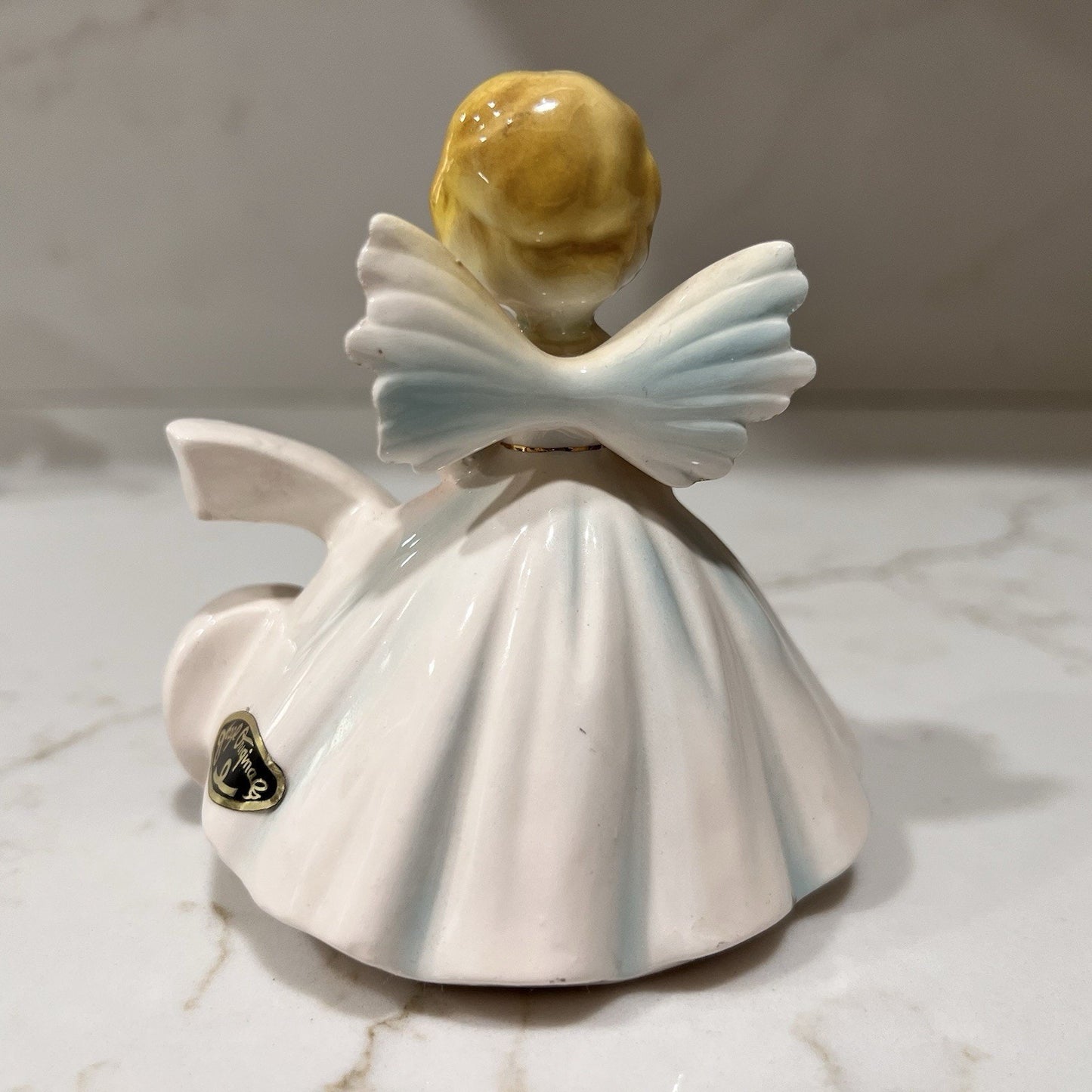 Josef Originals Birthday Girl Angel Figurine 6 Years Old Flawed Figurine