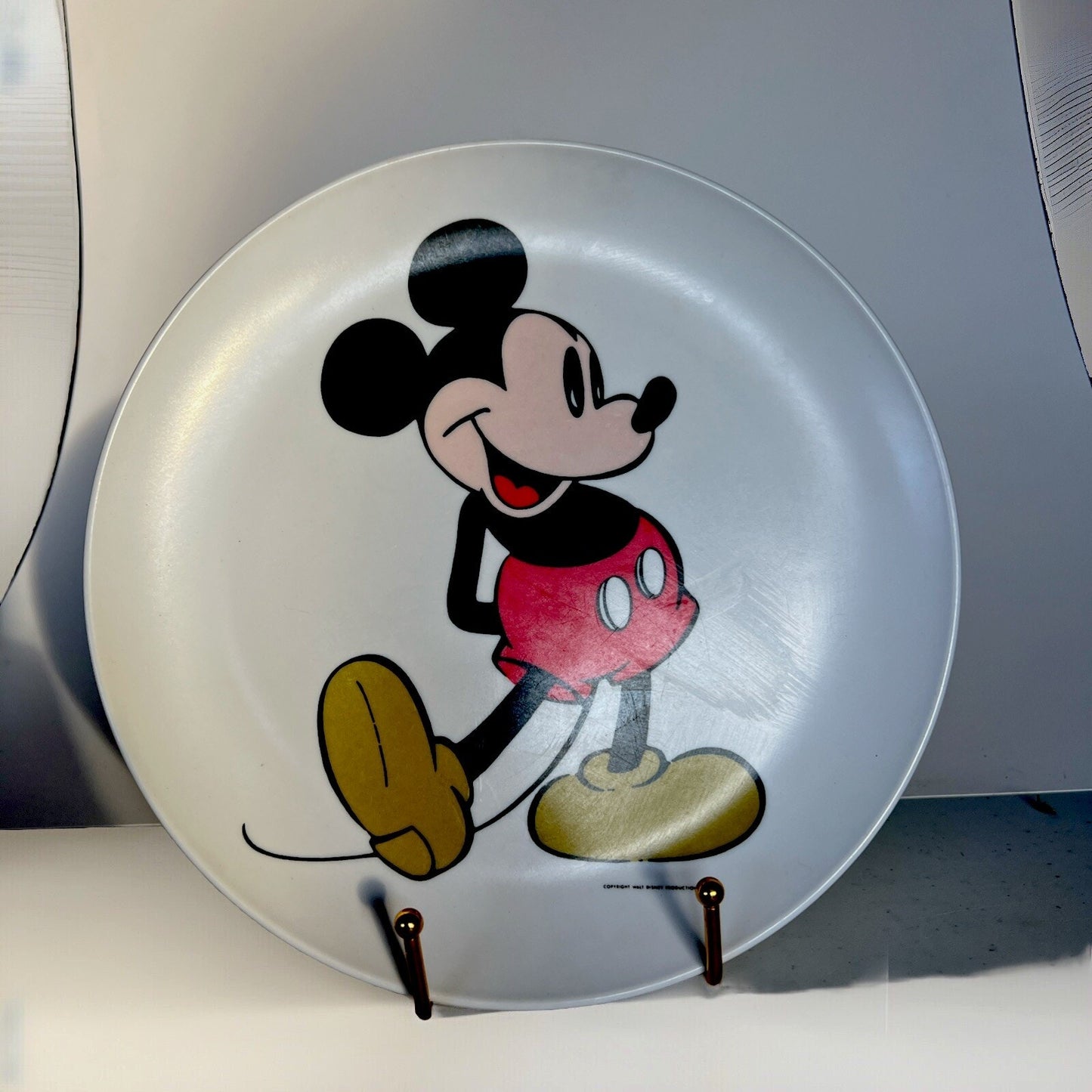 Vintage Lenox Ware Melamine Mickey Mouse 9” Plate