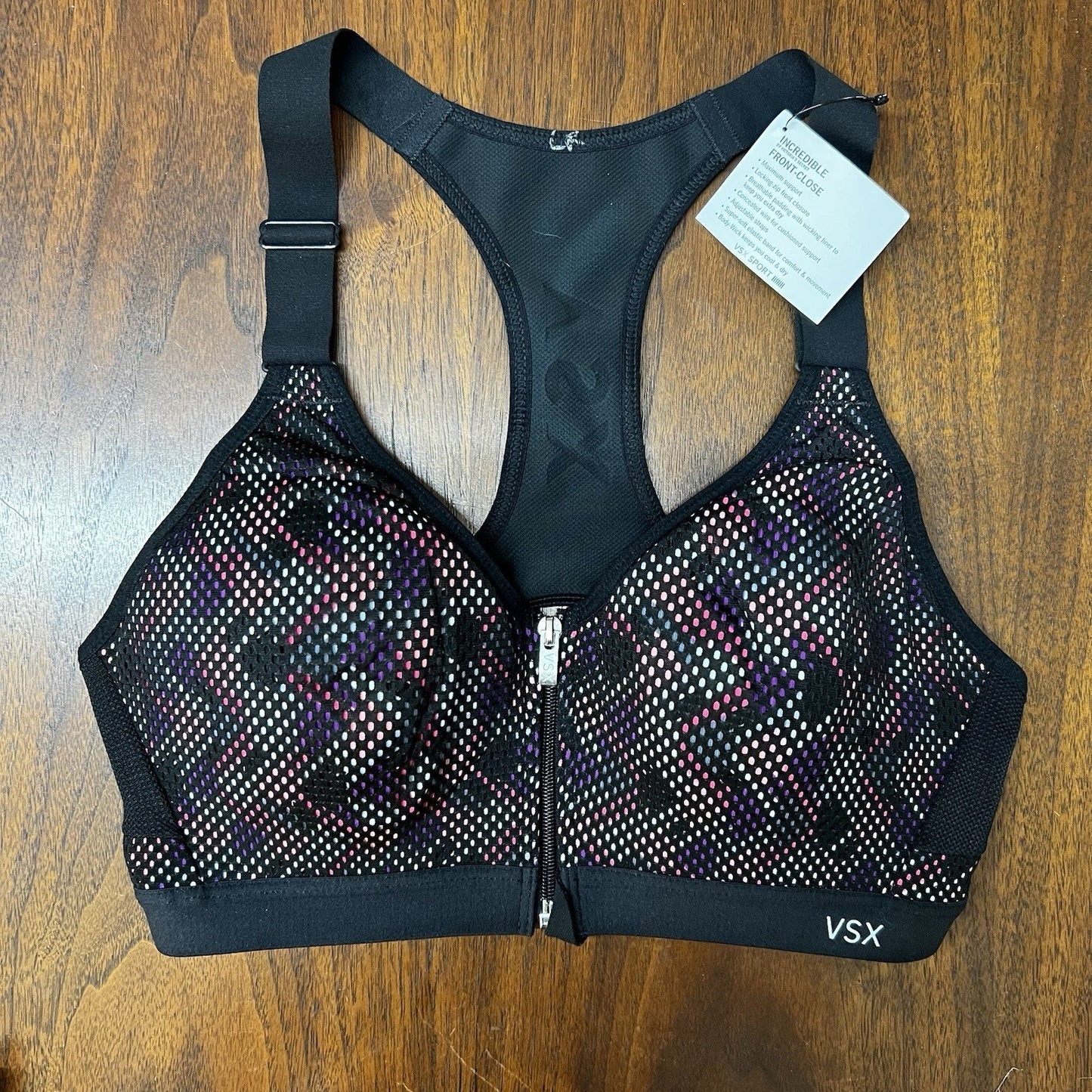 NWT Victoria’s Secret VSX Sport 34B Incredible Front Close Sport Bra Max Support