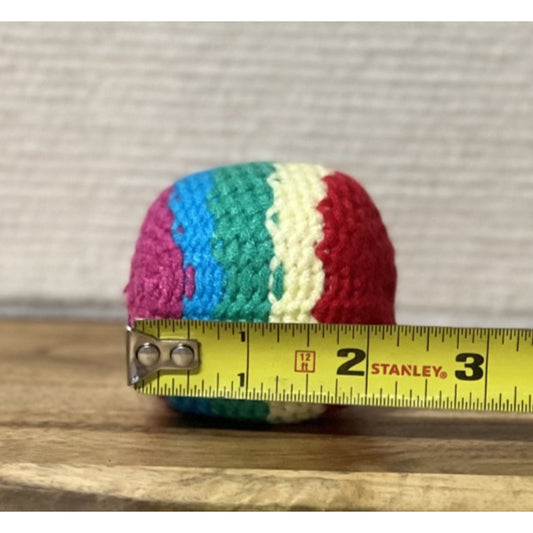 Handwoven Multi-Color Crochet Hacky Sack Footbag | Kick Ball Juggling Toy