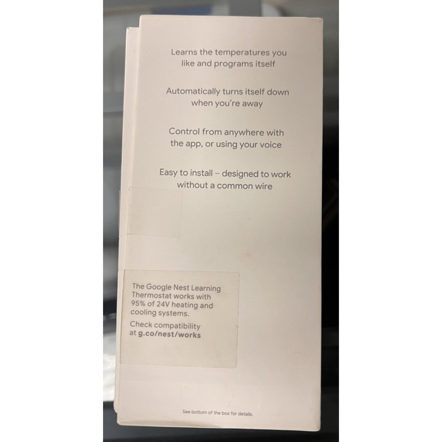 Google Nest 2nd Generation Learning Programmable Smart Thermostat - Not tested