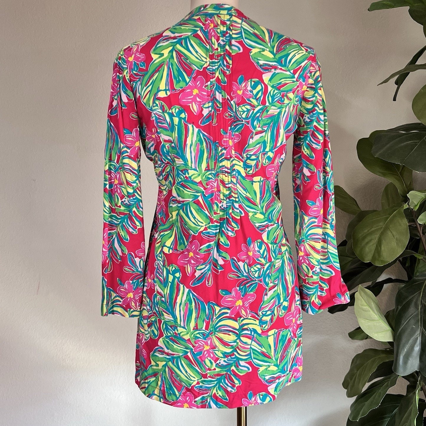 NWT $138 Lilly Pulitzer XS Tunic Tropical Beach Vacation Resort Retro Cruise New