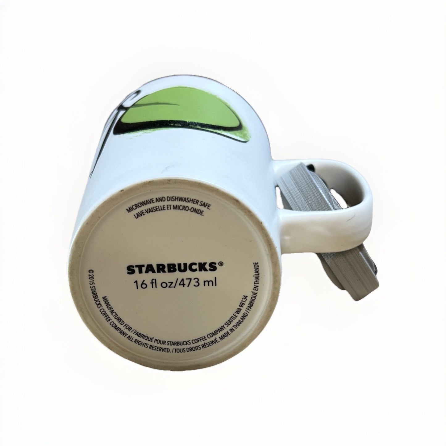 Starbucks Dot Collection Green Bicycle Coffee Mug Ceramic Cup 16 Oz 2015