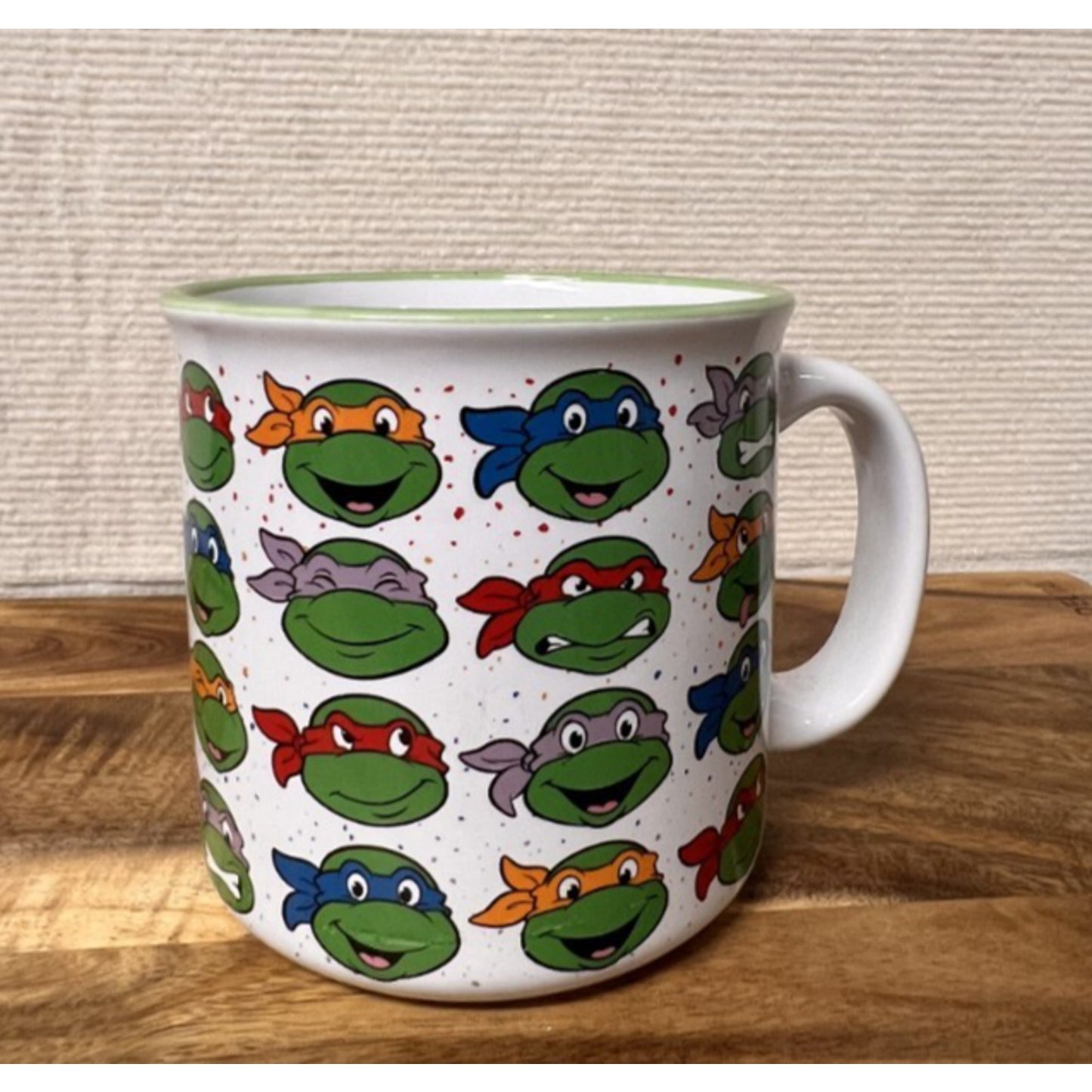 2023 Silver Buffalo TMNT Ninja Turtles Portraits Ceramic Camper 20 oz Mug