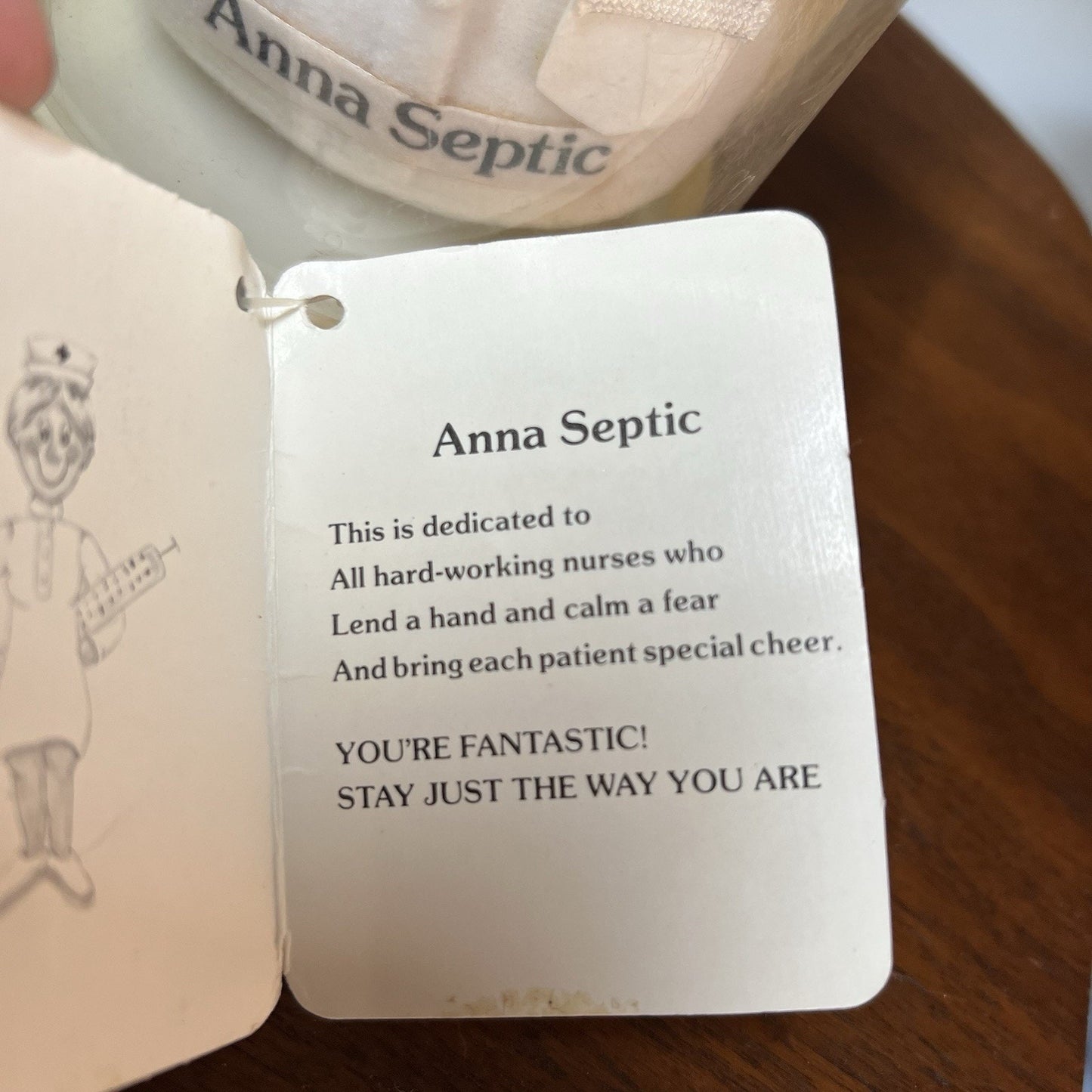 Nurse Gag Gift Preserved Personalities Anna Septic Funny Novelty hospital