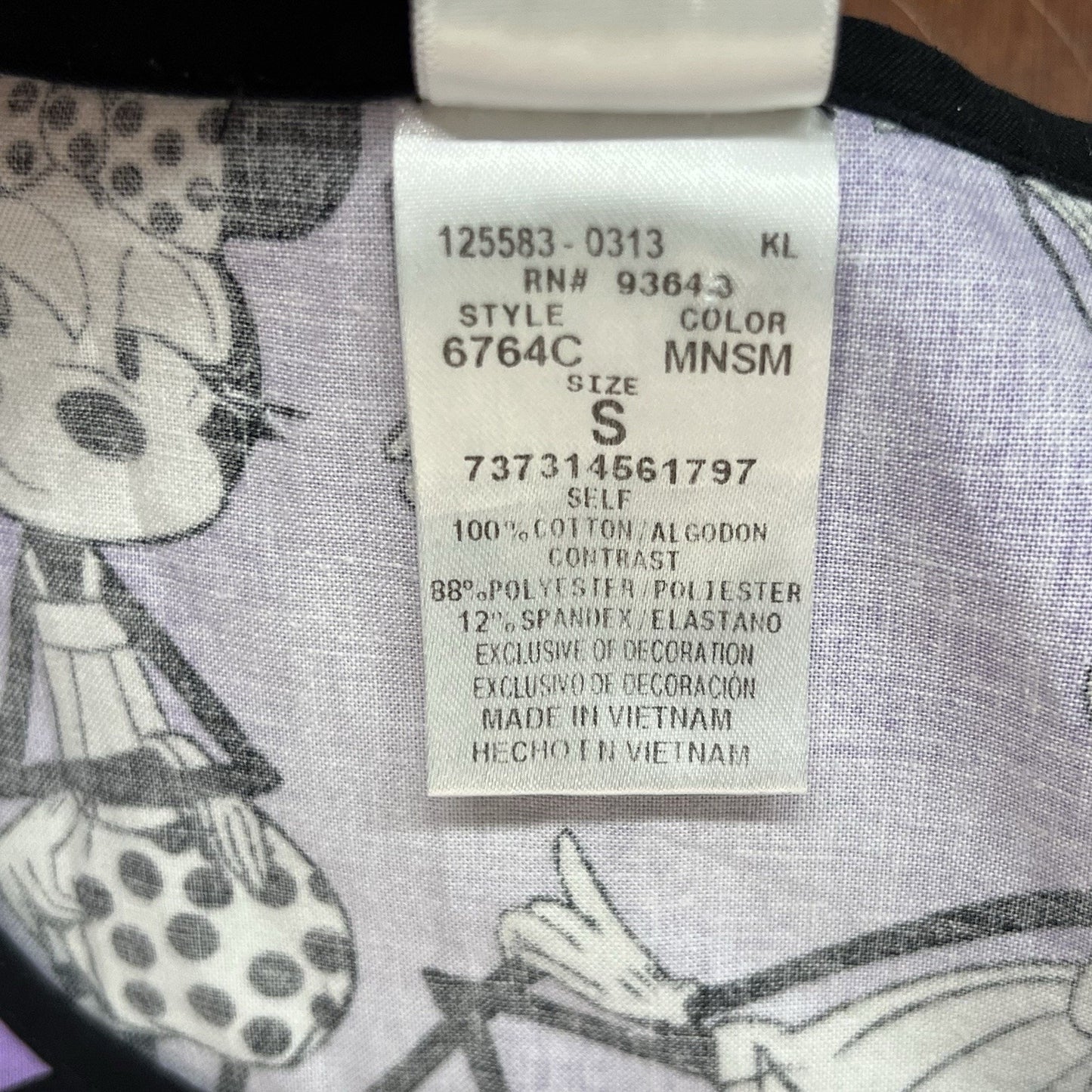 Lot of 4 Disney Scrub Tops Mickey Minnie Mouse Tooniforms Cherokee (S) AOP