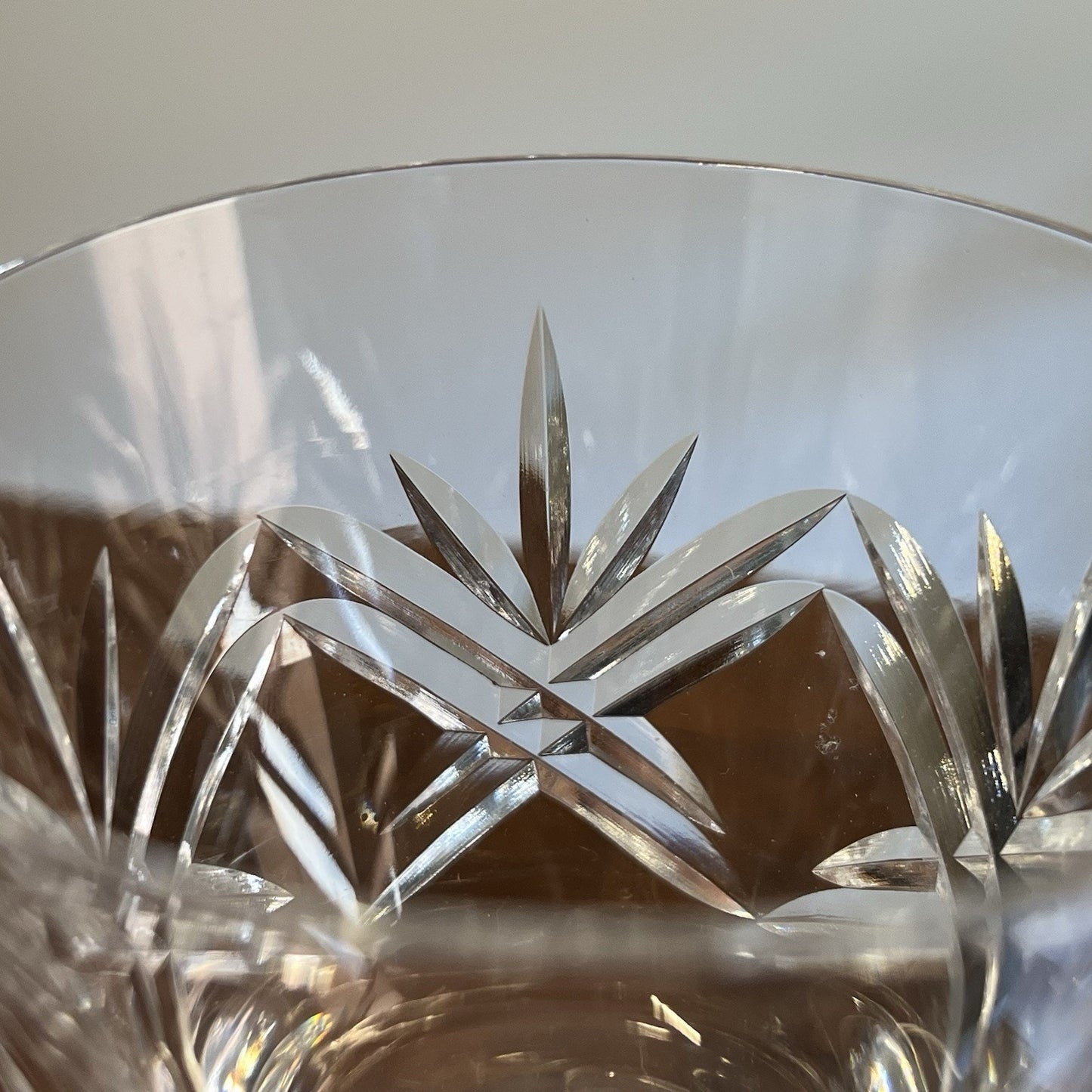 Thomas Webb London Clear Wine Glasses Vintage Barware Regency Old Money Luxury