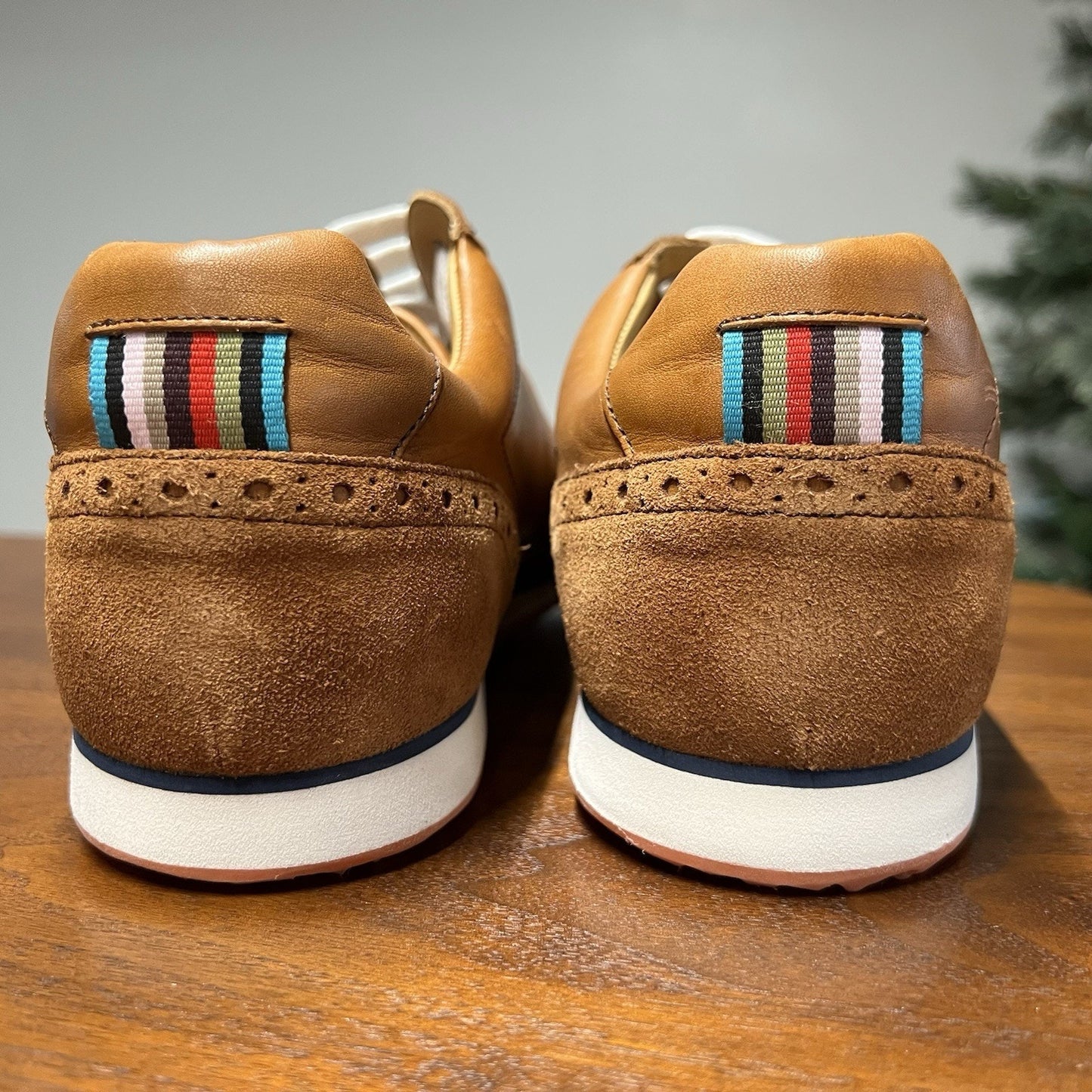 Royal Albartross (11) Driver Golf Shoes Brown Handmade Leather Suede Spikeless