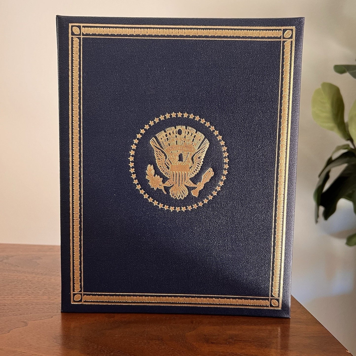 1970 Franklin Mint Presidential Commemorative Medals Album Book Empty AMEX