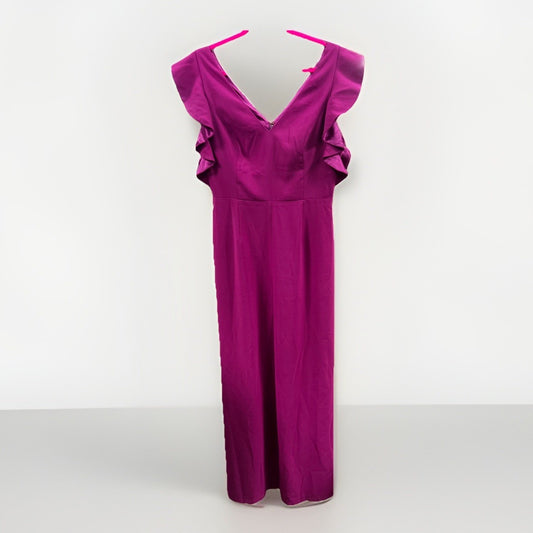 Lilly Pulitzer Kallie Ruffle Jumpsuit Bordeaux Berry Women’s Size 6