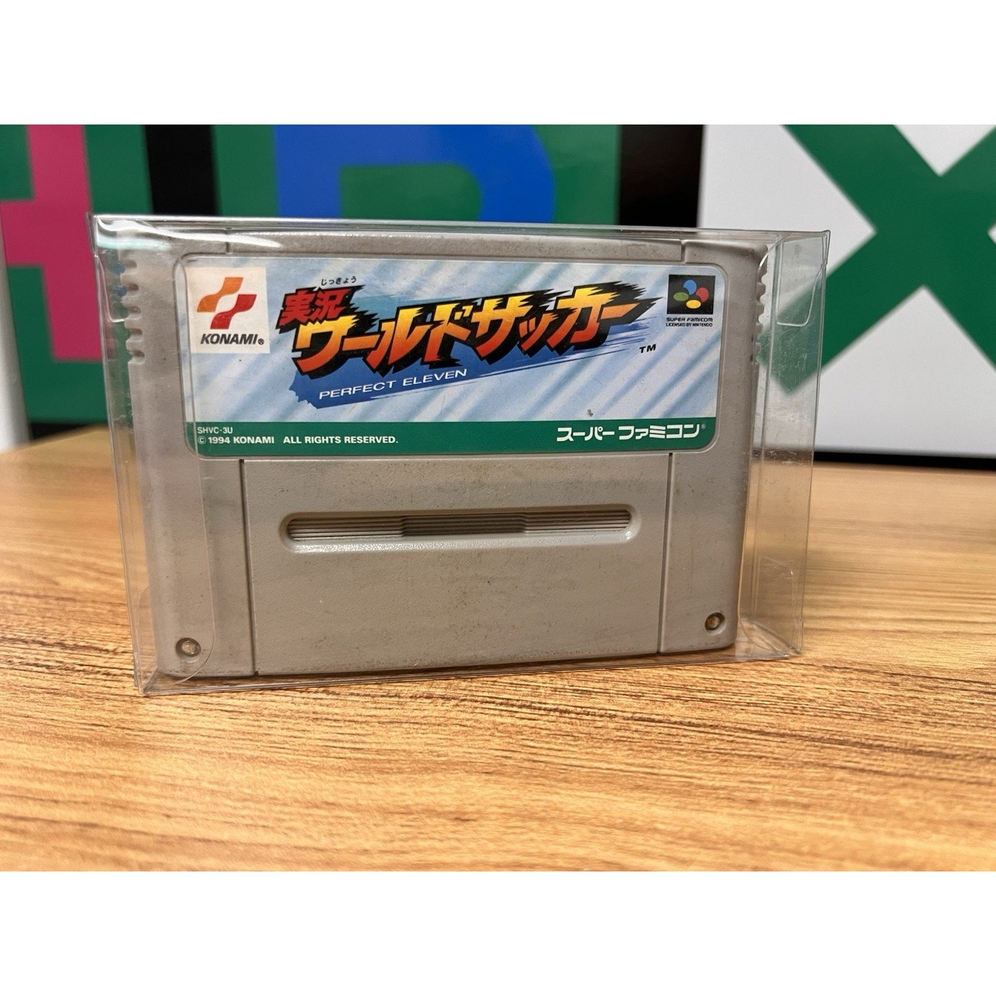 Vintage Super Famicom Jikkyou World Soccer: Perfect Eleven Game Cartrige