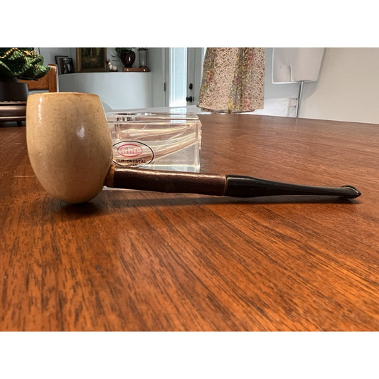 Vintage Straight Billiard Estate Pipe with a Custom Made Stem