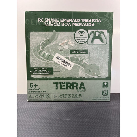 Terra by Battat RC Emerald Tree Boa Snake Robot w/ LED Eyes & Realistic Movement