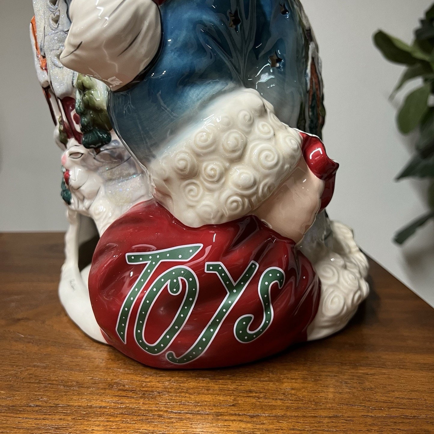 Blue Sky “Spirit Of Christmas” Santa Tea Light Heather Goldminc 22k Gold w Box