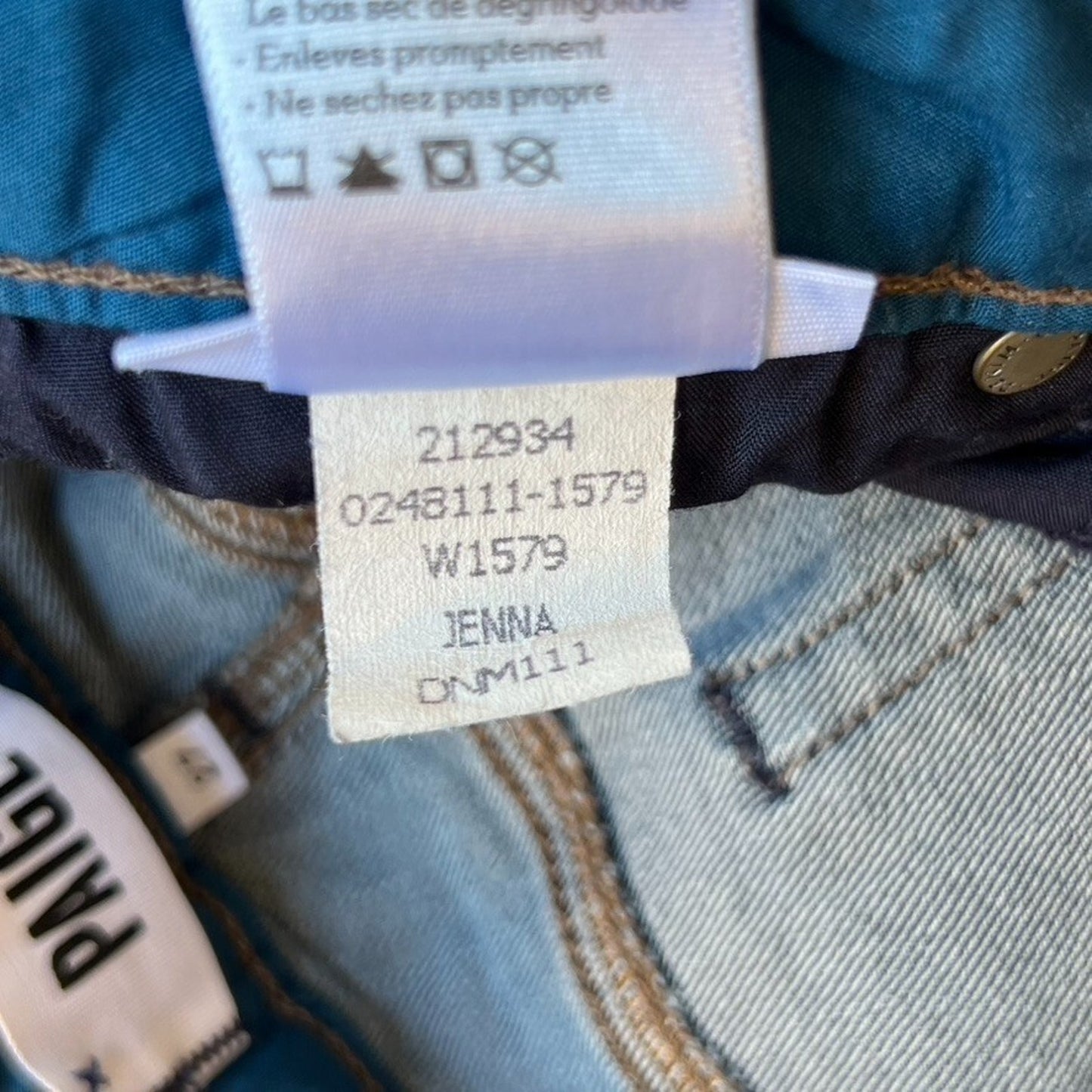 Paige "Jenna" Skyline Skinny Jeans Size 27 Dark Wash Denim Stretch Ankle