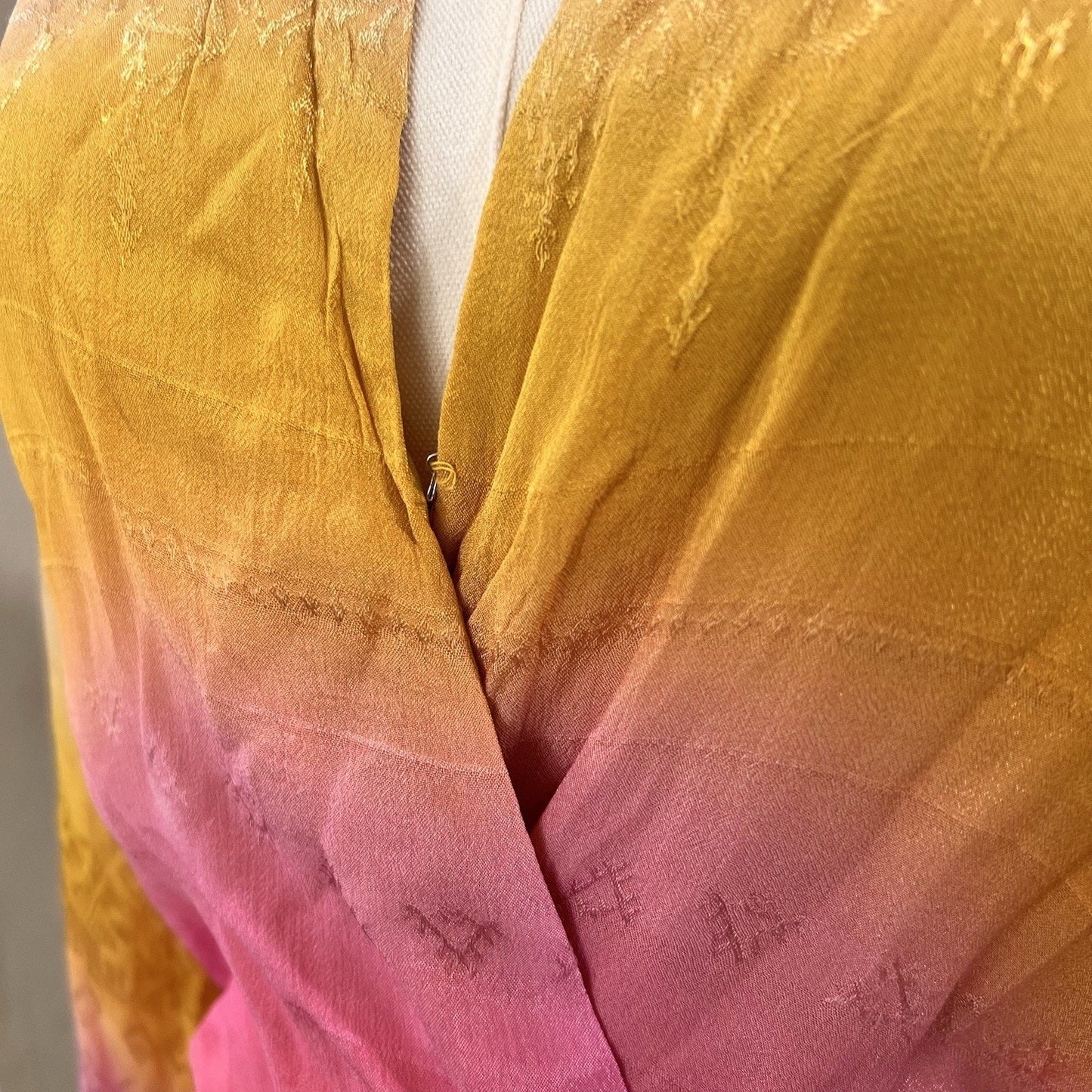 Rococo Sand Wrap Mini Dress (L) Ombré Luxe Ibiza Boho Designer Resort Boho