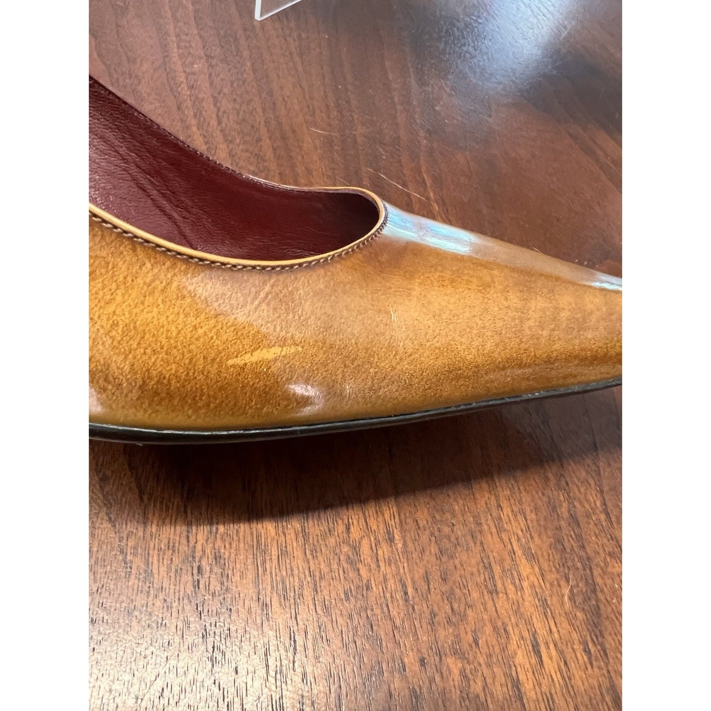 Vintage Prada Pointed-toe Brown Leather Pumps Women’s Size 38 / 7.5