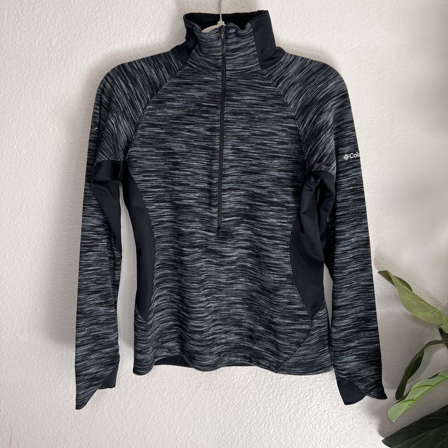 Columbia Sweater Womens (S) Long Sleeve Fleece 1/4 Zip Pullover Mock Neck Layer