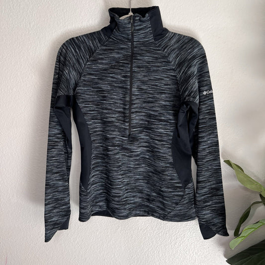 Columbia Sweater Womens (S) Long Sleeve Fleece 1/4 Zip Pullover Mock Neck Layer