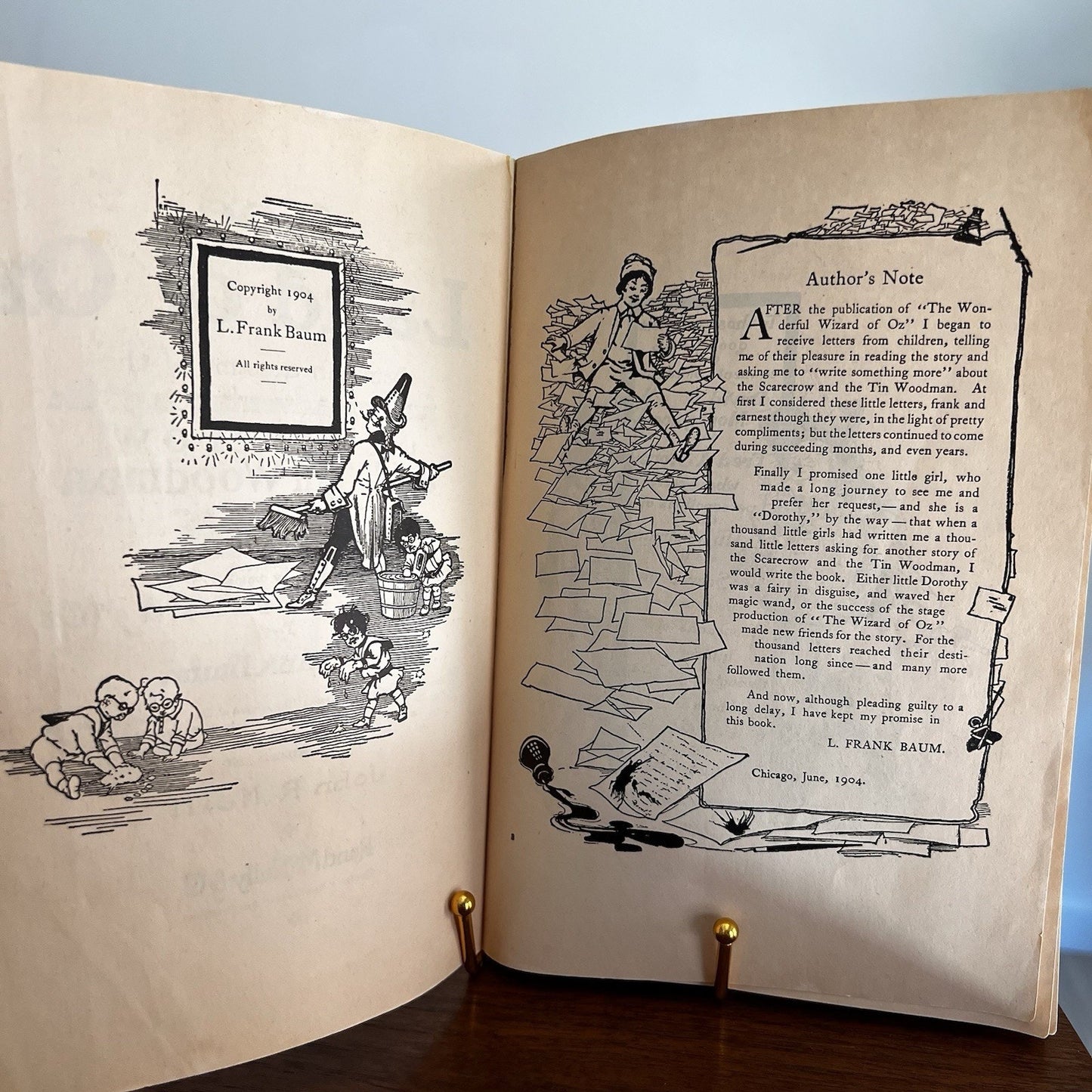 Land of Oz Adventures of Scarecrow & Tin Woodman Wizard of Oz Sequel Paperback