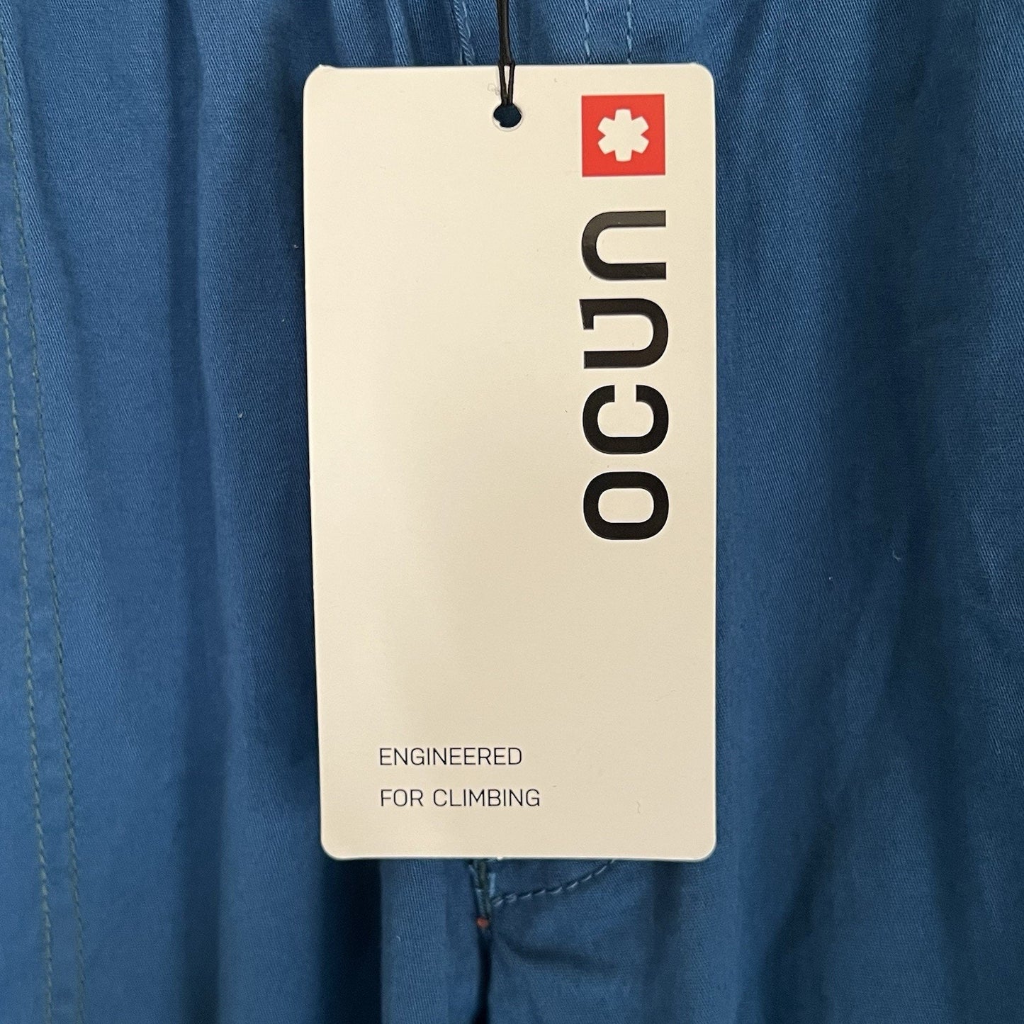 NWT Ocun Jaws Men’s Rock Climbing Pants Large Deep Water Blue Bouldering Outdoor