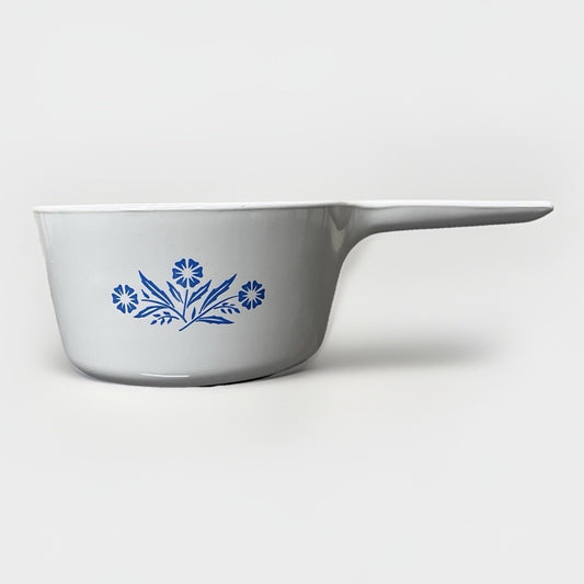 Corning Ware Blue Cornflower Range Topper 1.5 Qt Pot Aluminum Bottom N-1 1/2-B
