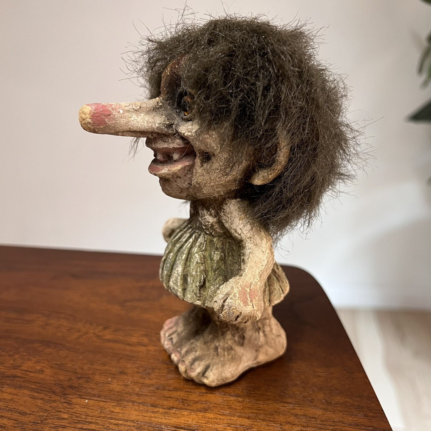 Lot Of 4 Rare Ny Form Troll Doll Handmade Retired Norwegian Collectible Folk Art