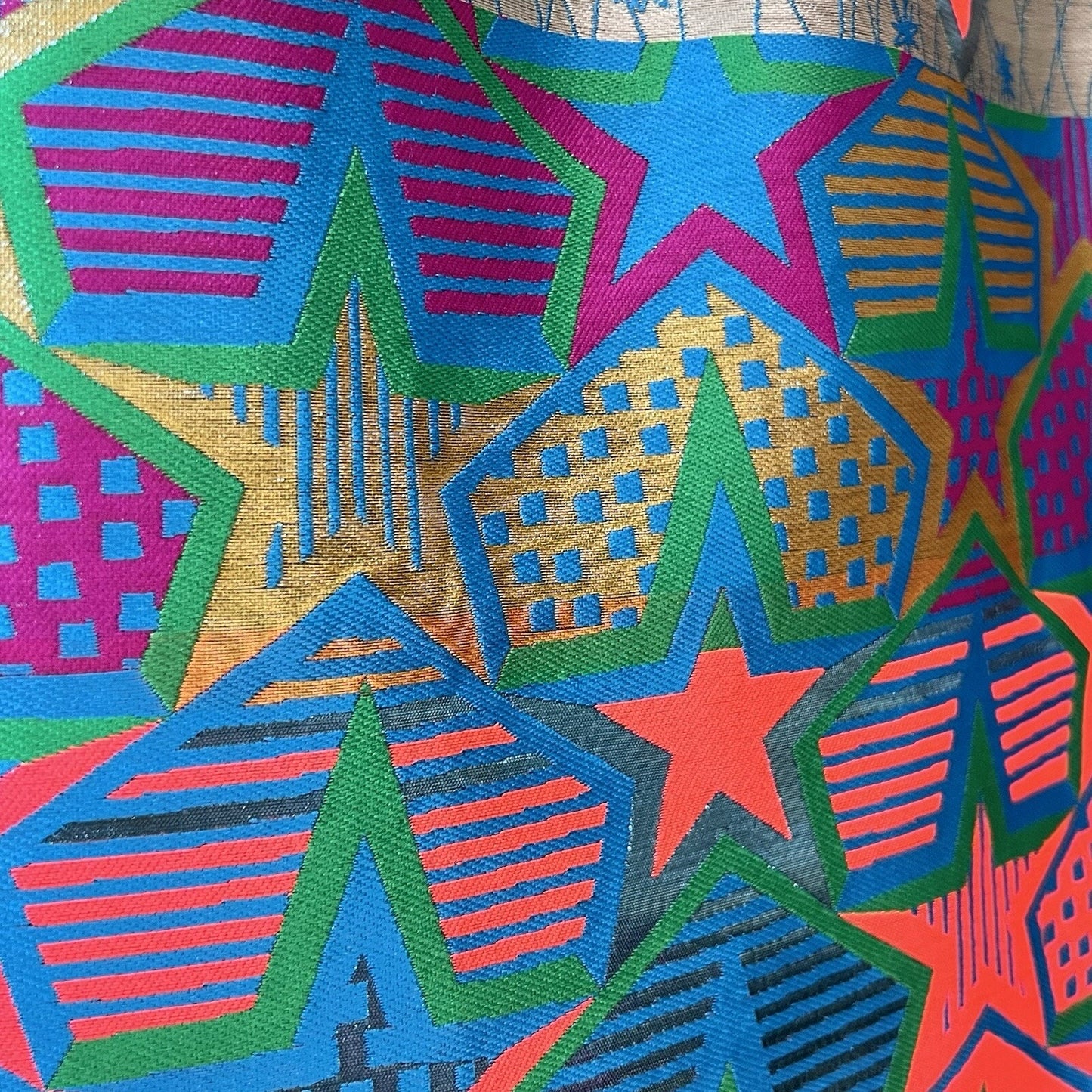 Cynthia Rowley Metallic Neon Brocade Miniskirt Festival Party Designer Barbie