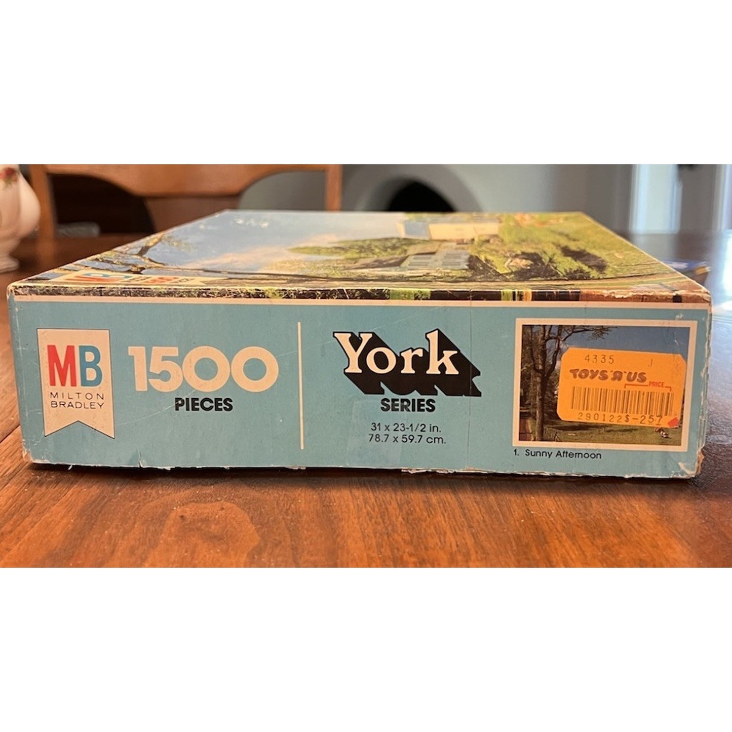 Vintage Milton Bradley 1500 Piece Jigsaw Puzzle "Vermont Farm" 1970s MB Complete