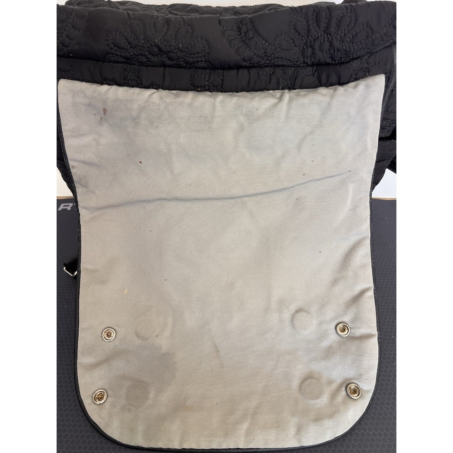 PETUNIA PICKLE BOTTOM Black Quilted Boxy Backpack, Diaper Bag