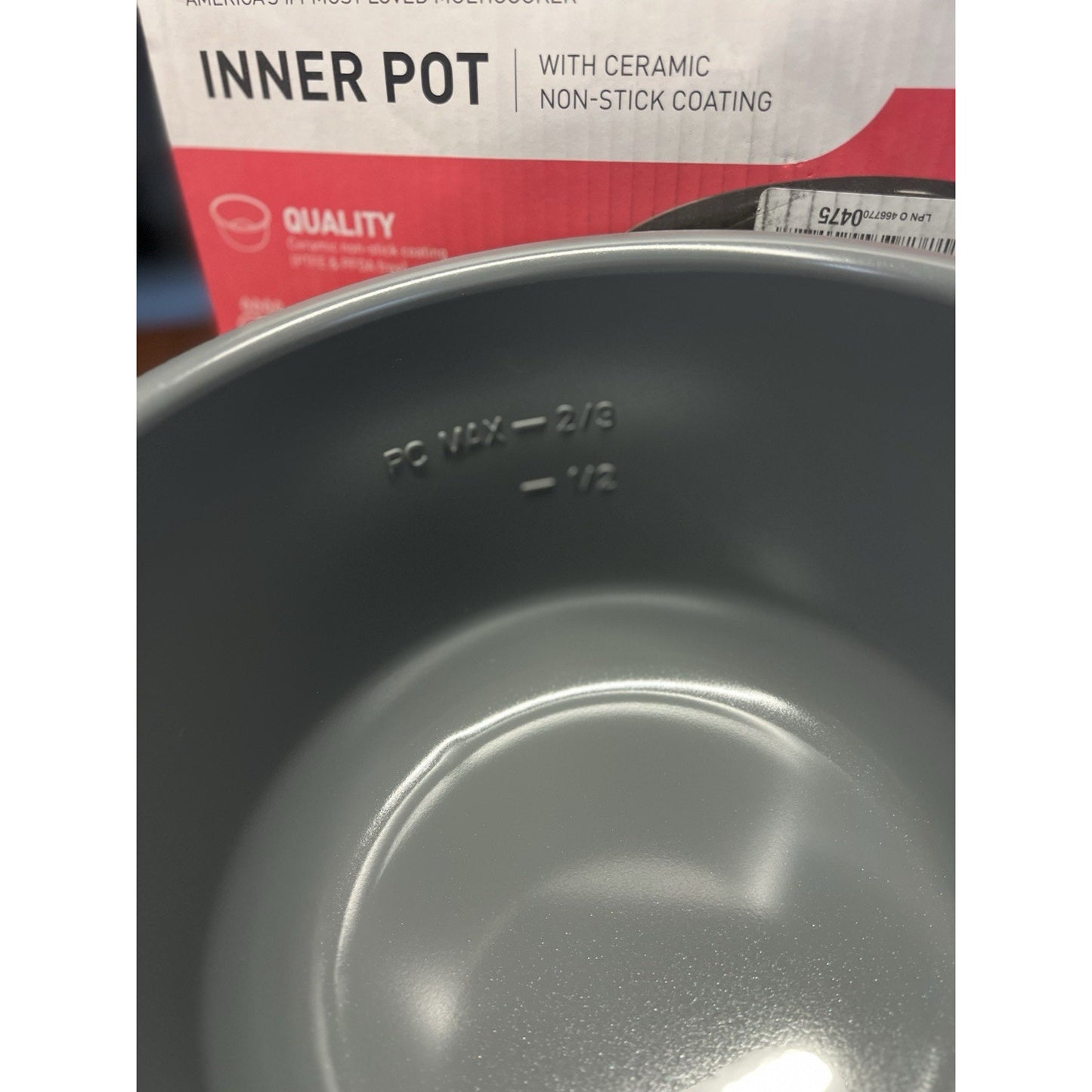 NOB Instant Pot 6 Qt Inner Pot Ceramic Non-Stick Coating Replacement Pot