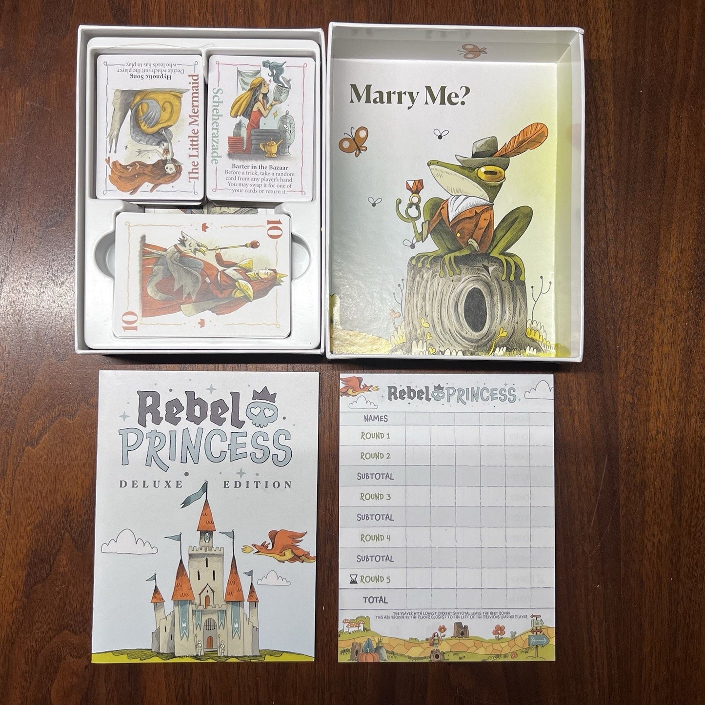 NEW Rebel Princess Deluxe Edition Fantasy Card Game Zombi Paella Ages 8+