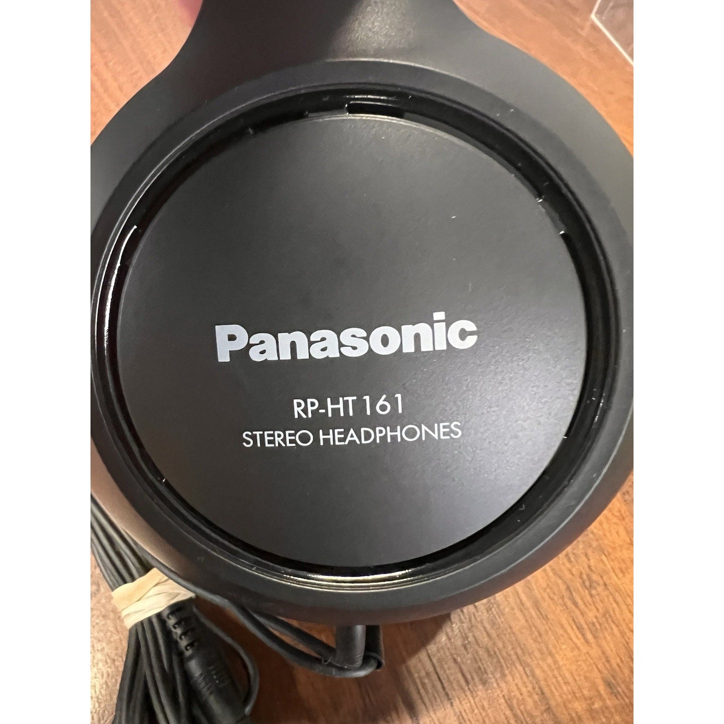 Panasonic RP-HT161 Over the Ear Corded Cushioned Headphone - Black 2M Long Cord
