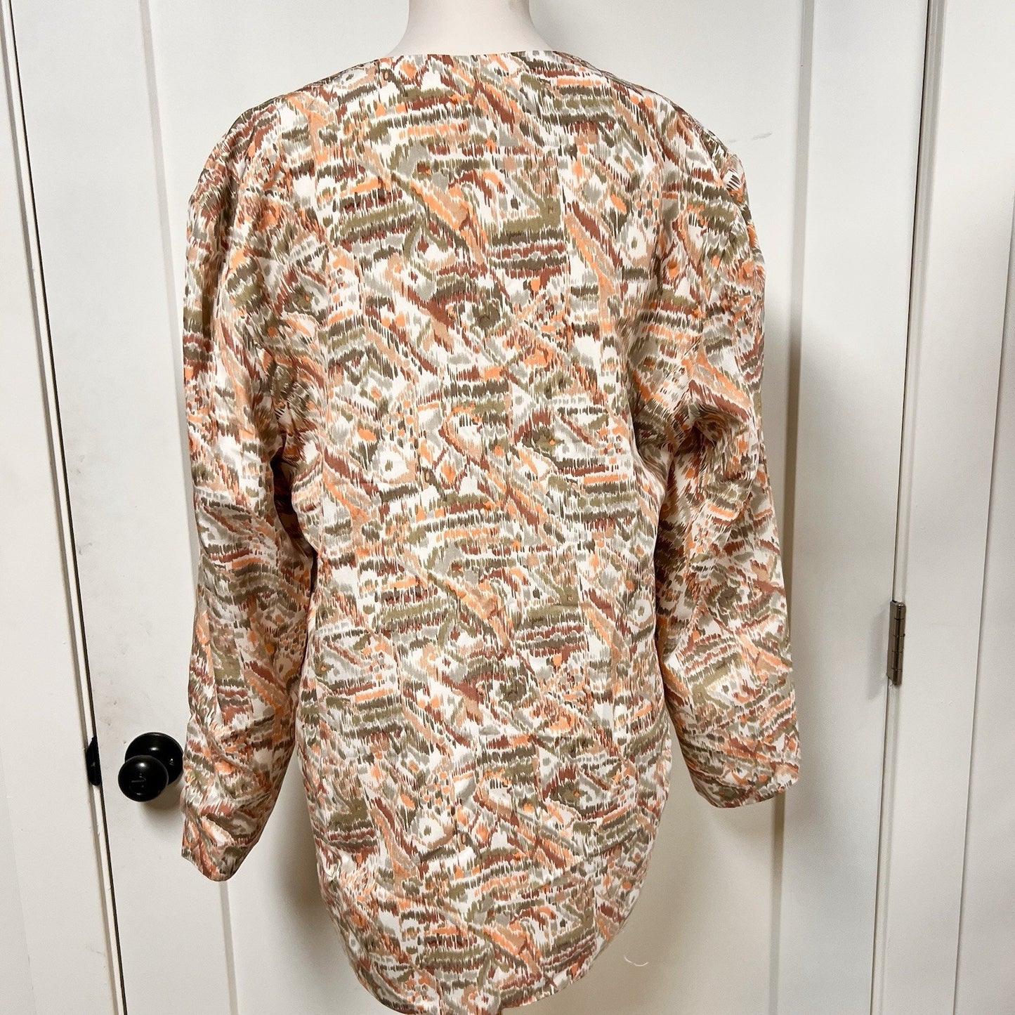 Vintage Paul Alexander 100% Silk Blazer (M) Oversized Jacket Quiet Luxury 90s