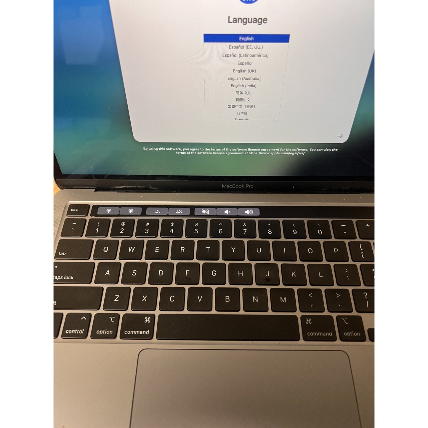 MacBook Pro 13" Model A2251 Space Gray 2GHz Quad-Core Intel Core i5 16GB RAM