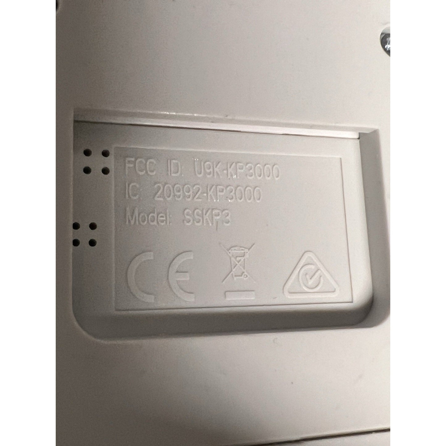 SimpliSafe Alarm Security Wireless Keypad Pinpad SSKP3 White