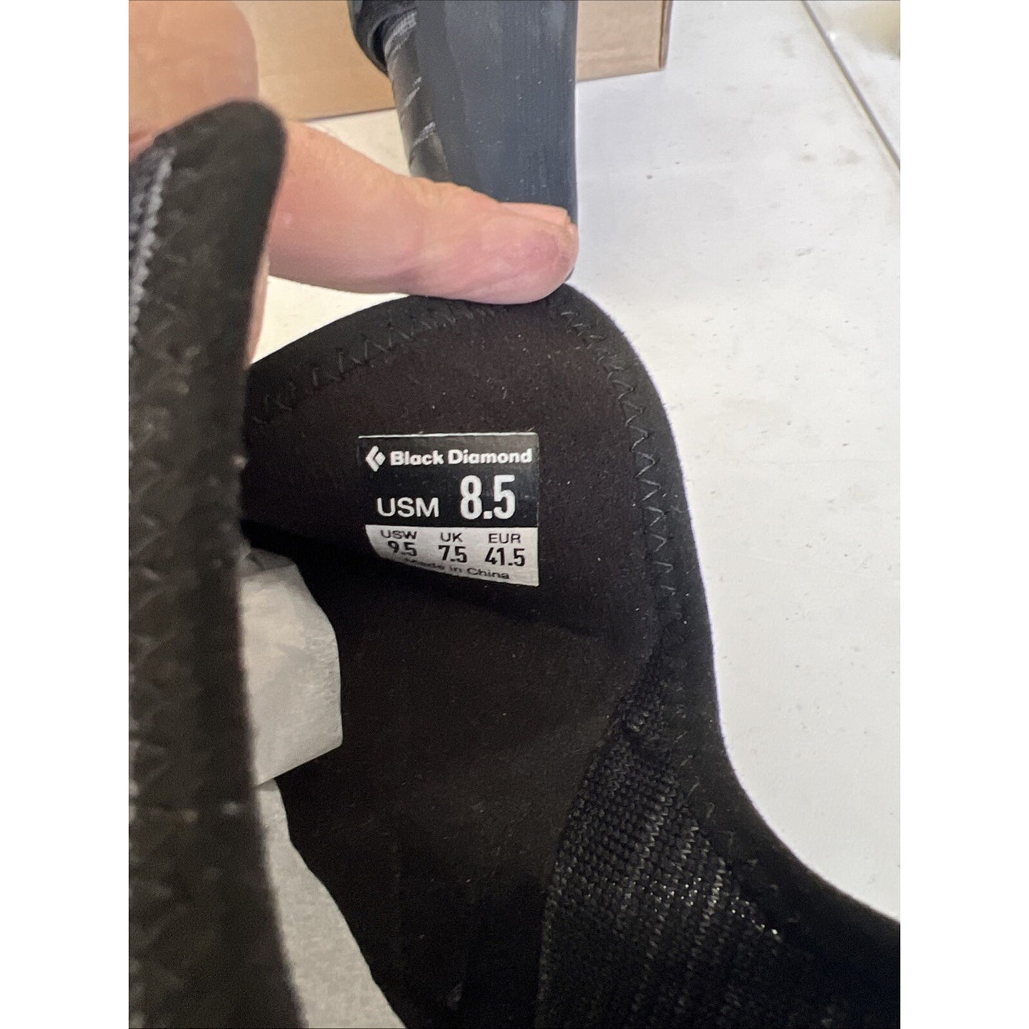 Black Diamond Zone Men 8.5 Women 9.5 High Volume Unisex Climbing Shoe Aluminum