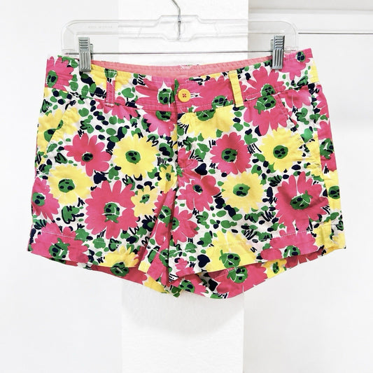 Lilly Pulitzer Callahan Shorts 32” Sz 6 Resort Beach Preppy Doodle Bug Daisy