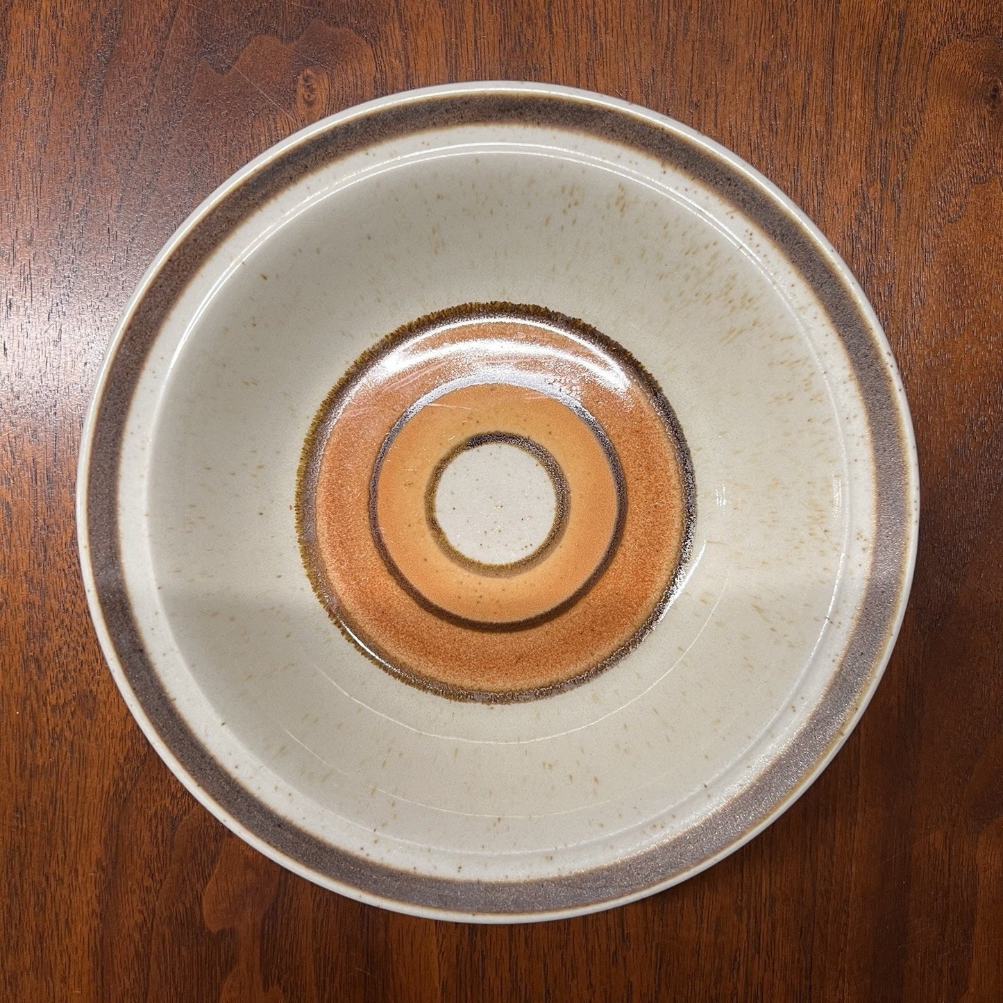 7 x Premiere Jeweltones Coral Bowls MCM Japanese Stoneware Speckle Brown Orange
