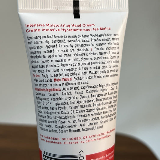 Parodi Swiss Intensive Moisturizing Hand Cream 2 oz Creme Dry to Very Dry Skin