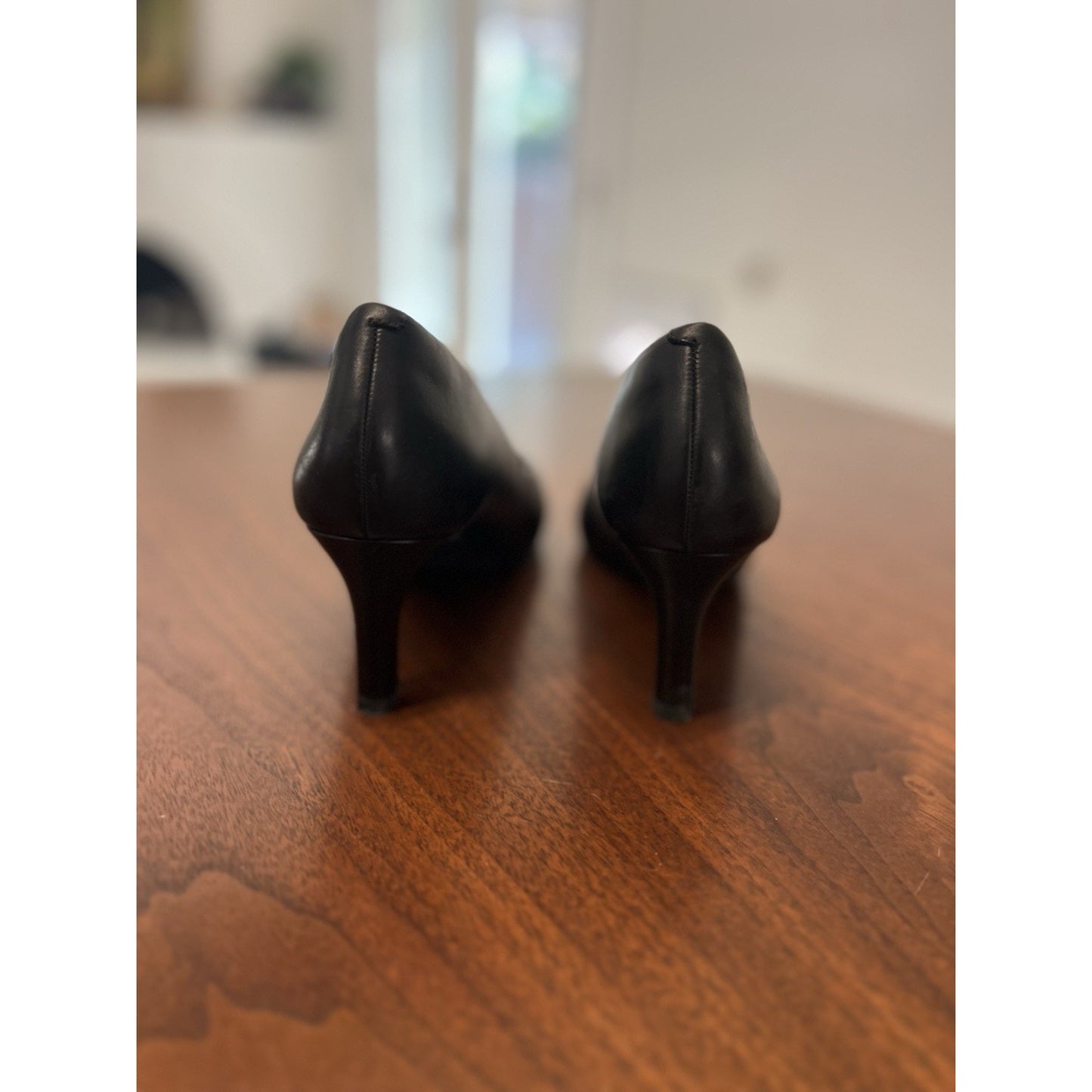 Clarks Calla Rose pointed toe patent leather heels black pump Women’s Size 8.5