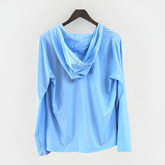 Ripskirt Sun Hoodie (L 12-14) UPF 50+ Lightweight Coastal Beach Long Sleeve Blue