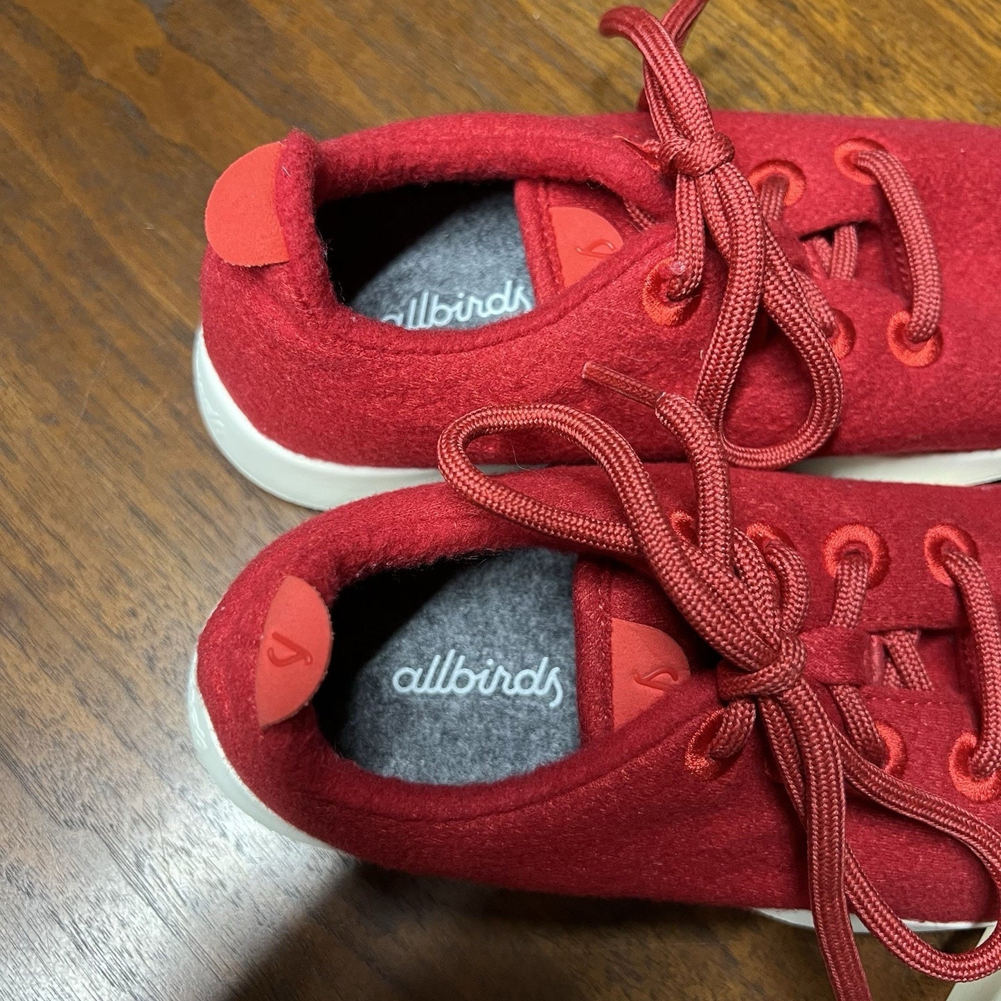 Allbirds Sz 6 Ltd Edition Wool Runners Tuke Marinara Red Washable Sneaker Shoe